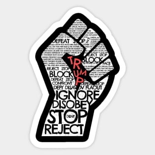 '4th of July Resist Fist' Awesome Anti-Trump Protest Gift Sticker